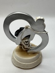 Groom Wedding Cake Topper Horseshoes Boots Cowboy Hats Rope 5″
