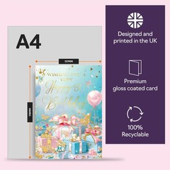 Beautiful Gold 80th Birthday Cards for Women Men – Fantastic Golden Presents …