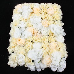 6PCS Artificial Rose Flower Wall Panels Wedding Backdrop Party Decor 60x40cm US