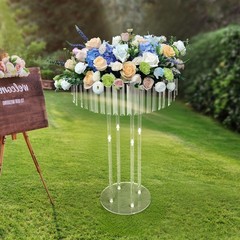 Wedding Flower Stand Flower Holder Single Tier Acrylic Wedding Flower Stand