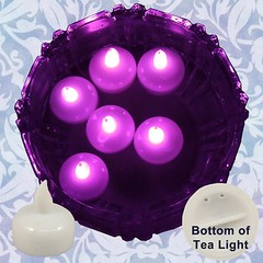 NEW 18 Pink Led Floating Floral Tea Light Candle for Wedding Centerpiece Decor