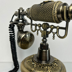 Vintage Wedding Audio Guestbook Gold Recorder Reusable Guest Book Phone Wedding