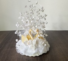 Wilton Vintage Swan Wedding Cake Topper – Double Swans 50th Anniversary