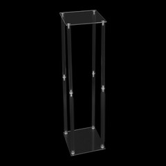 2pcs Tall Elegant Decorative Vase Column Acrylic Flower Stand Display Wedding