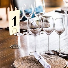 24 Pieces 3.35 Inch Table Number Holder Place Card Photo Holder Picture Name