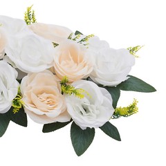 Party Dining Table Flower 10Pcs Artificial Flowers Dusty Rose Floral Arrangement