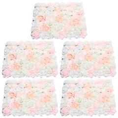 Artificial Flower Wall Panels, 5 Pcs Flower Wall Panels，wall Decoration