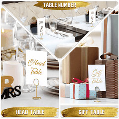 Gold Table Numbers 1 30 for Wedding Reception Gold Foil Table Number Cards