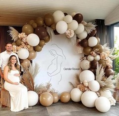 Brown Nude Balloon Arch Kit Double Stuffed Neutral Blush Neutral Brown White