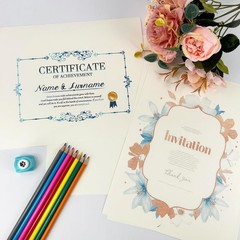 100 Sheets 8.5 x 11 250gsm 92lb Cream Cardstock Thick Paper | Card Stock Pape…