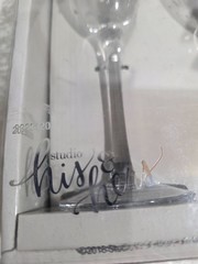 Studio, His And Hers 8 Oz Toasting Glasses New In Box.