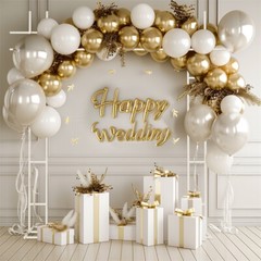 Large Wedding Arch Stand Ceremony Frame Garden Trellis for Indoor Outdoor 7.87ft