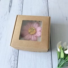 500x Clear Window Product Packing Kraft Paper Box Jewelry Soap Cookie Candle Box