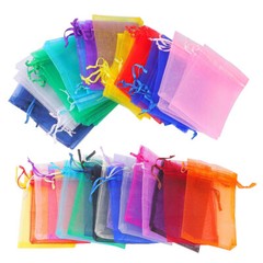 100 200pcs 3×4″ Drawstring Organza Gift Bags Wedding Party Jewelry Candy Pouches