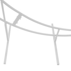 7ft White Metal Crescent Moon Wedding Arch Stand Curved Flower Balloon Frame