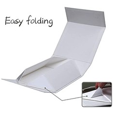 White Gift Box with Lid, 7.8x7x3.1 1 Count (Pack of 1) White 7.8x7x3.1 Inch