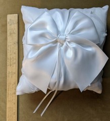 Ring Bearer Pillow by Hobby Lobby Beaded White Wedding 8×8 Inches jan22