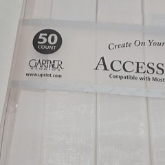 Gartner Studios VELLUM & RIBBON Accessory Kit – 50 count – WHITE 3+ Packs