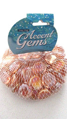 12 oz. Opalescent Pink ACCENT GEMS Vase Filler Wedding Home GLASS STONES Decor