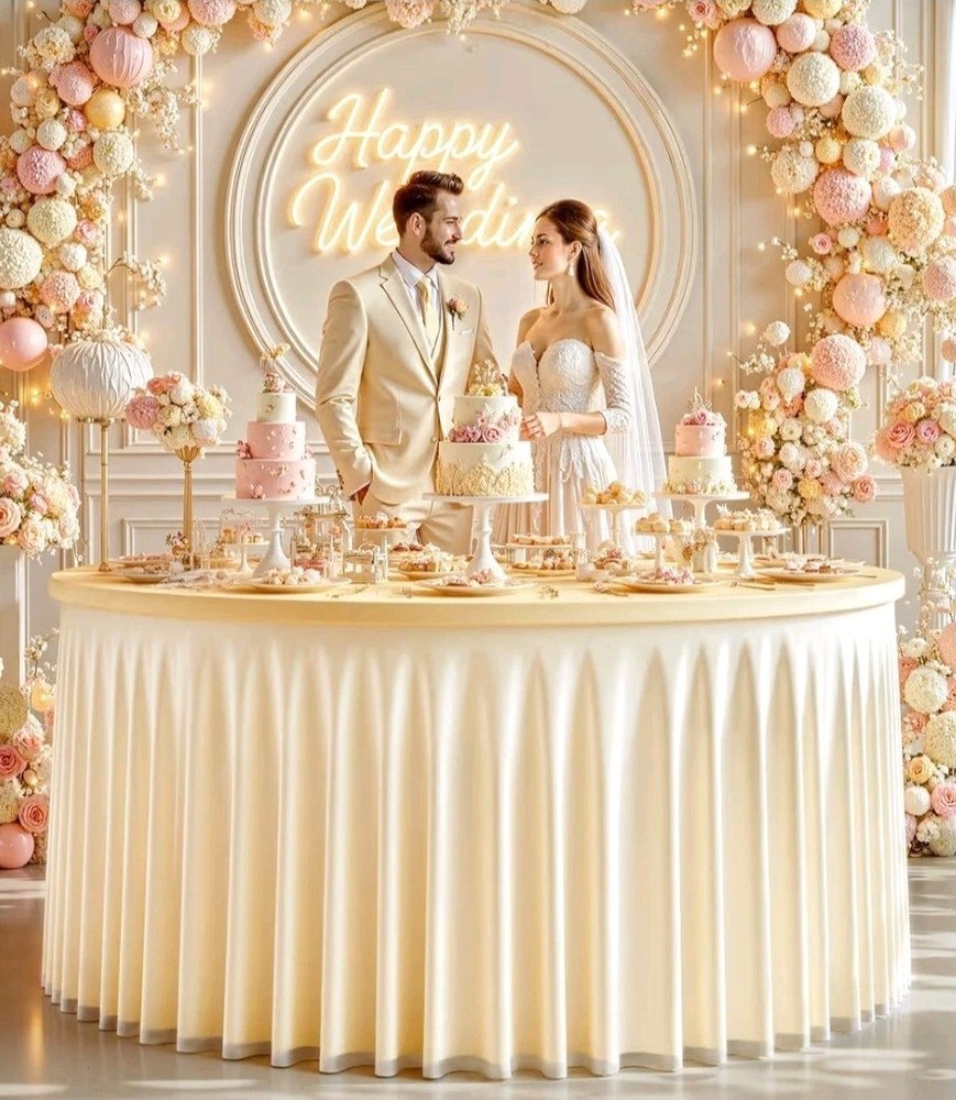 Wedding Table Cloth 48″ Round Tulle