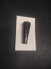 Black Holo Foil Bout Magnet, Attach Boutonniere w/o Pins «Glitterati Midnight»