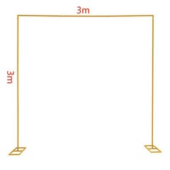 Metal Flower Balloon Frame Square Wedding Arch Backdrop Metal Stand Decor