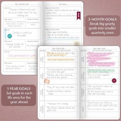 Pocket – Small Undated Monthly & Weekly Goal Journal and Calendar for