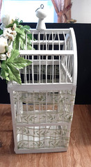 White Bird Cage Wedding Shower Party Card Holder – Ring Pillow -Book for Ideas