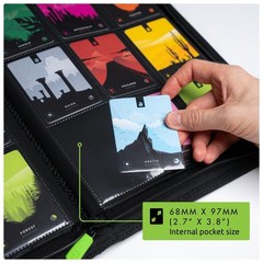 Vault X 9 Pocket Trading Card Zip Binder 360 Cards Premium Exo-Tec Album