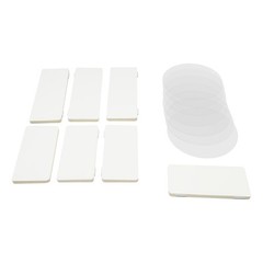 7Pcs Foldable Paper Column Display Stands Milky White Cylinder Flower Stands