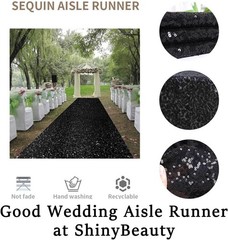 Reusable 4FT x 15FT Black Aisle Runner Tape – Easy Install for Ceremonies