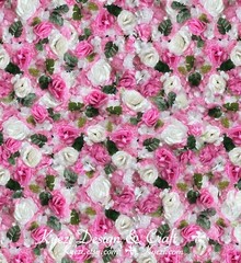 Spring Flower Artificial Flower Panels Wedding Party Wall Photo Background W-28