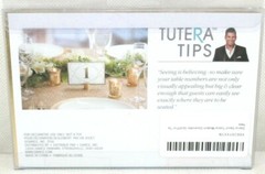 David Tutera Modern Geometric Gold Foil Paper Table Number Cards 25 Pieces