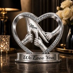 Personalized Mom Holds Kid’s Hands Acrylic Block Custom Family Birthday Gift