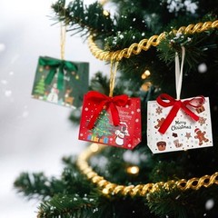 48 Pack Christmas Small Gift Bags, 6.4×3.1×5.1 Inch Xmas Goodie Bags 48pcs