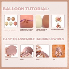 Beige Blush Pink Birthday Decorations for Women Girls with Blush Pink Nude Ba…
