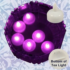 FREESH 18X Waterproof LED Floating Tealight Flameless Candle Wedding Party Pink