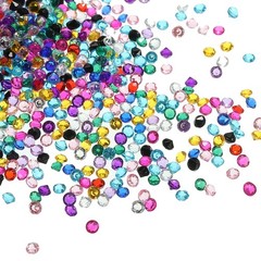 6000Pcs, Acrylic Wedding Diamonds 3mm Table Crystals Confetti Multicolor