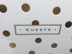WHITE/GOLD GUEST BOOK New sealed plastic Lined Pages Sign in Book Hard Covered