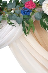 Wedding Decorative Drapes Arch Drapping 6.5Yards Windows Chiffon Fabric Curtains