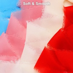 Chiffon Ribbon, 1.5″x7 Yard Silk Dusty Rose Tulle Satin Fabric Ribbon,3pcs