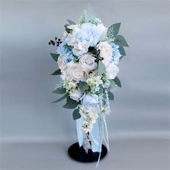Artificial Bridal Cascading Bouquet for Wedding Ceremony and Anniversary