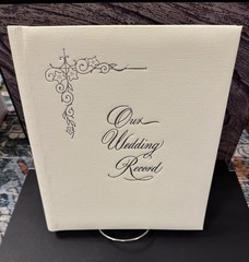 Vintage 1950’s CR Gibson Our Wedding Record Book& Photo Album New in Box Unused
