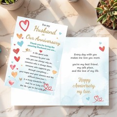 Romantic Anniversary Card for Husband, Funny Anniversary Card Gifts from Wife…