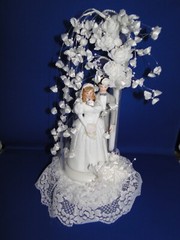 New Wilton Designer Series Glorious Wedding Cake Top Grey Coat # 118-425