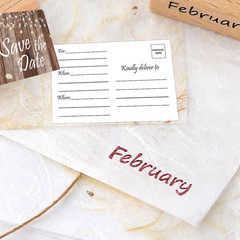 4″ X 6″ Rustic save the Date Postcards 50Pcs Birthday Invitation Reminder Cards