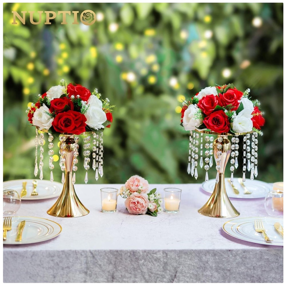 Modern 10-Piece Crystal Stand for Wedding Centerpieces