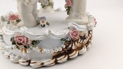 Vintage Dreamsicles Wedding Cake Topper Pastel Floral ‘Kristin’