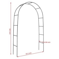 Metal Garden Arbor Arches Trellis for Wedding Party Rose Climbing Plant Outdoor