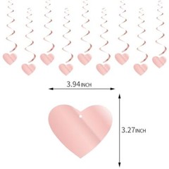 PinkValentines-Day Heart Party-Decorations Garland – Valentine’s Day Rose-gold